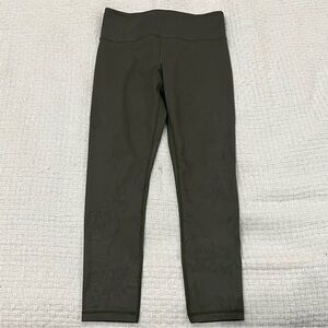 Zyia Light n Tight 7/8 Leggings Forest Foliage High Rise 6-8 NWOT